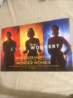 Professor Marston & The Wonder Women movie poster 17x11 2017